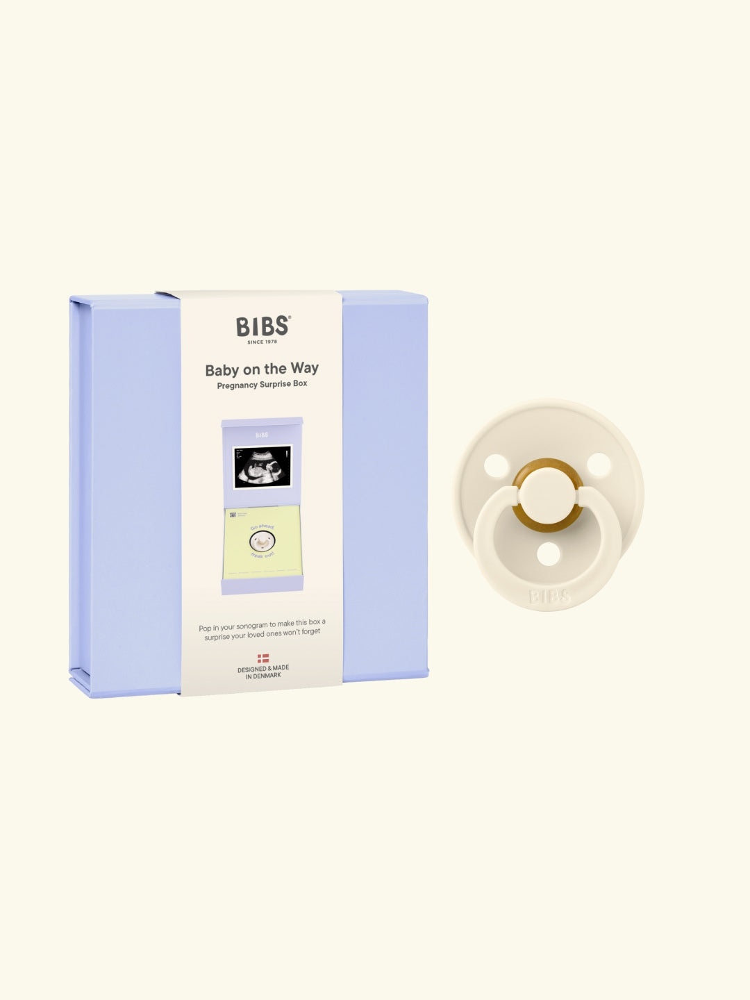 BIBS Baby on the way gift set, BIBS beebiootusest teatamise kinkekomplekt, olen rase teatamine