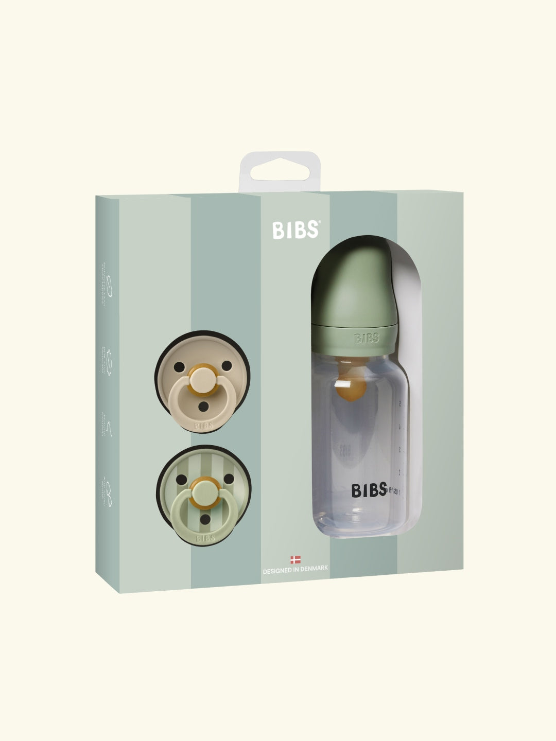 BIBS Baby sprinkle gift set, BIBS Baby Sprinkle kinkekomplekt, BIBS lutipudeli ja luttide kinkekomplekt, Sage