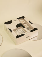 BIBS Sooth&Go Gift Set, Colour Round Pacifier, pacifier box and pacifier clip, Polka Dots, BIBS kinkekomplekt beebilutt, lutikarp ja lutikett, all-groups