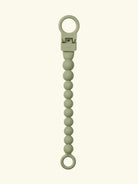 BIBS pacifier clip beaded, BIBS lutikett helmestega, pärlitega, sage