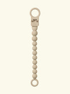 BIBS pacifier clip beaded, BIBS lutikett helmestega, pärlitega, vanilla