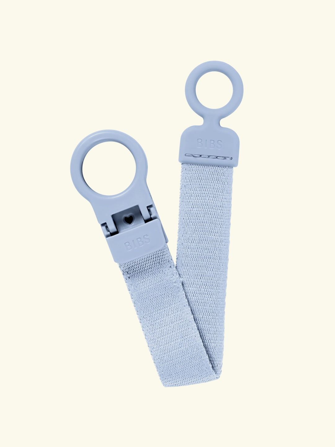Bibs Loop Pacifier Clip, BIBS Loop lutikett aasaga, dusty blue