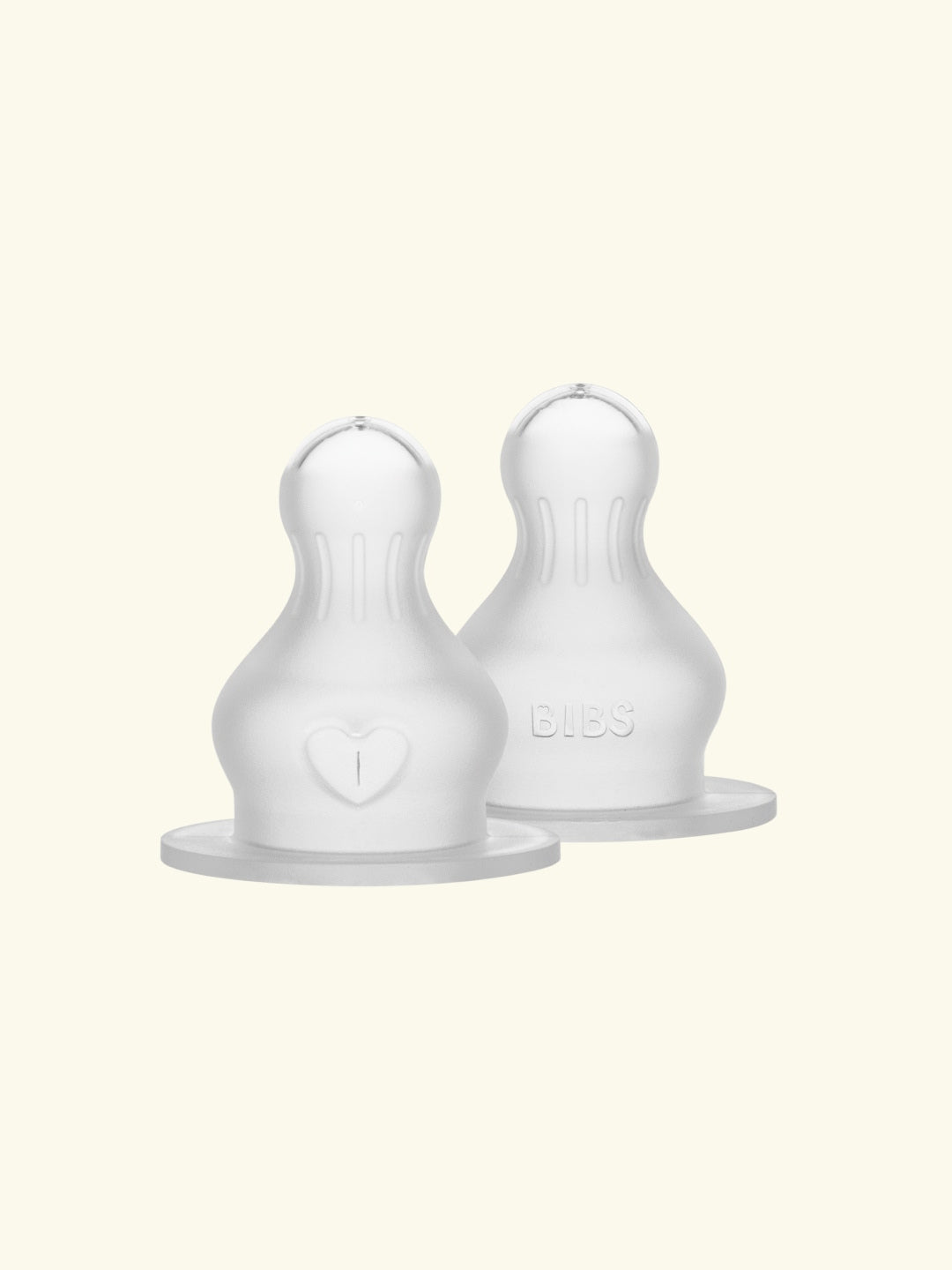 BIBS silicone bottle nipples 2-pack, BIBS silikoonist pudelilutid