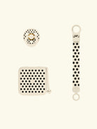 BIBS Gift Set Colour Round Pacifier, pacifier box and pacifier clip, Polka Dots, BIBS kinkekomplekt beebilutt, lutikarp ja lutikett