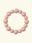 BIBS teething ring beaded, BIBS närimisrõngas närimislelu helmestega, pärlitega, blush