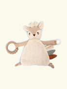 Filibabba Comfort blanket with teether fawn, Filibabba tudurätik närimisrõngaga