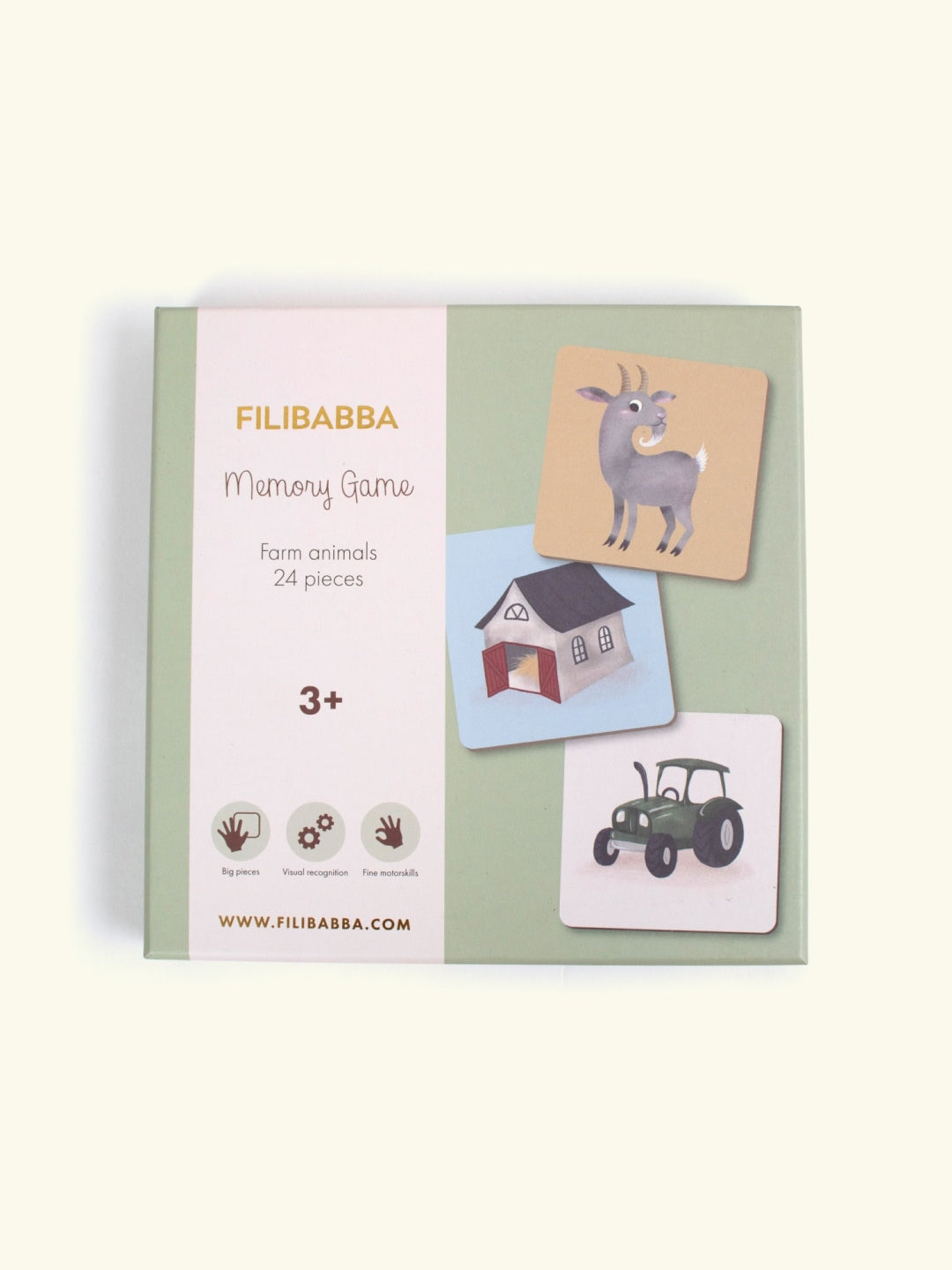 Filibabba memo game farm animals, Filbibba memo mäng farmiloomad
