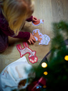 Filibabba set of 4 puzzles, wonderful winter, forest friends, Filibabba 4 pusle komplekt, imeline talv, metsaloomad