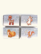 Filibabba set of 4 puzzles, wonderful winter, forest friends, Filibabba 4 pusle komplekt, imeline talv, metsaloomad