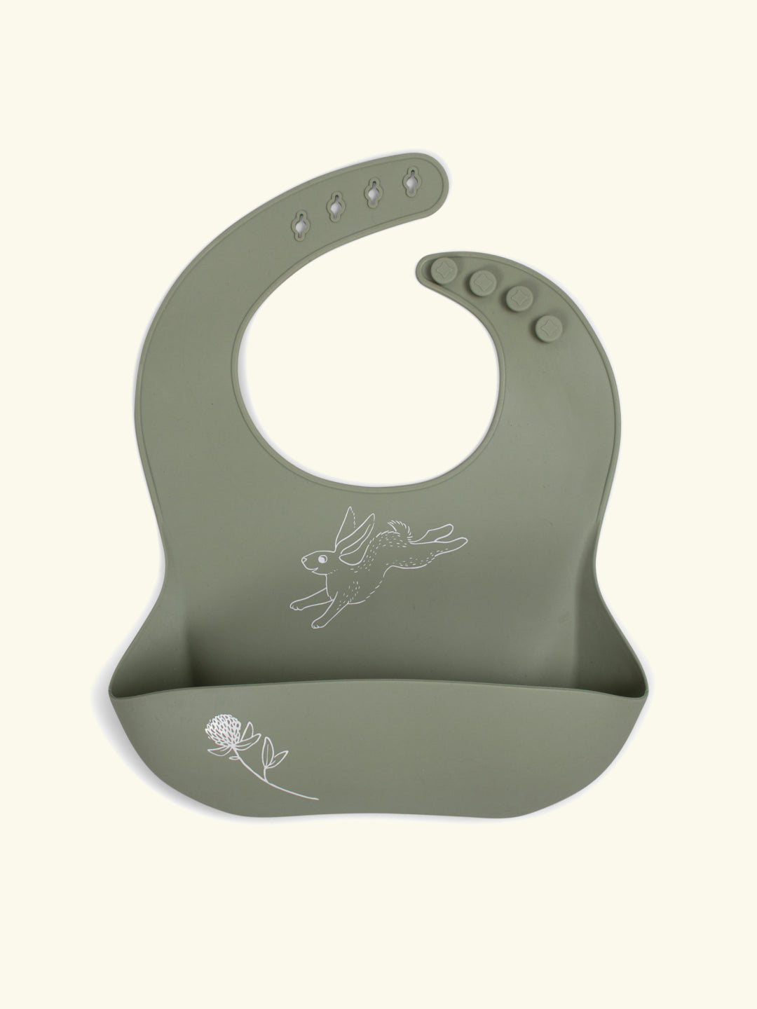 Filibabba Silicone Bib with Print, silikoonist söögipõll, silikoonist pudipõll, hare