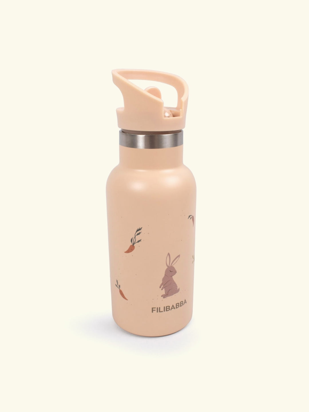 Filibabba stainless steel water bottle, Filibabba roostevabast terasest joogipudel, carrot thief