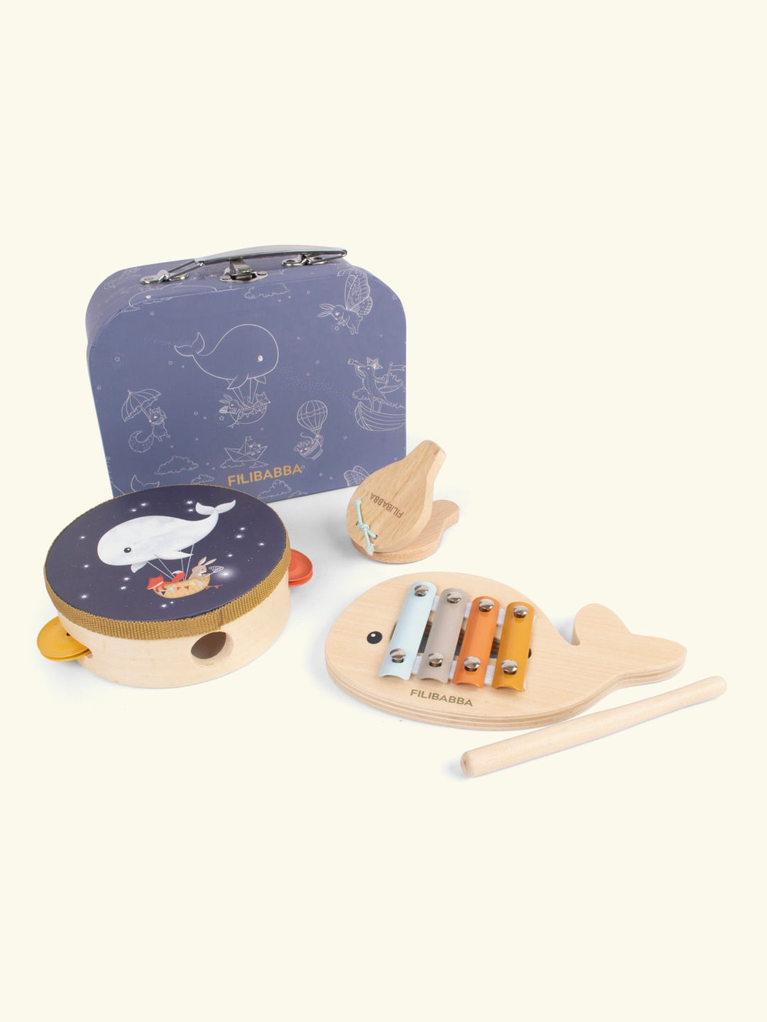 Filibabba play set - my first wooden toy instruments, Filibabba komplekt - minu esimesed puidust muusikariistad