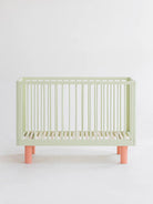 Karl & Fric Nox Cot - Blue, Karl & Fric beebivoodi, võrevoodi, beebi võrevoodi, Pistachio & Pink