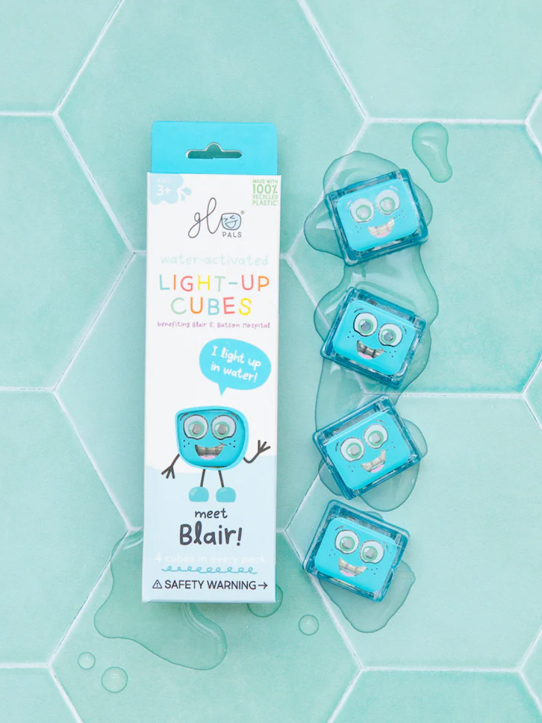 Glo Pals Sensory Water Play Light-up Cubes, Glo Pals sensoorsed valgusega vannikuubikud Blair