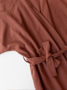 Haruu linen bathrobe, Haruu linane hommikumantel, brick red