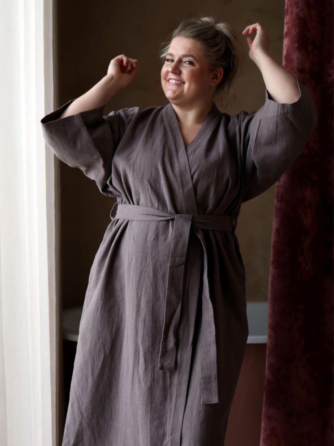 Haruu linen bathrobe, Haruu linane hommikumantel, all-groups