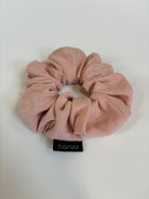 Haruu linen scrunchie, Haruu linane patsikumm, pink, lõheroosa