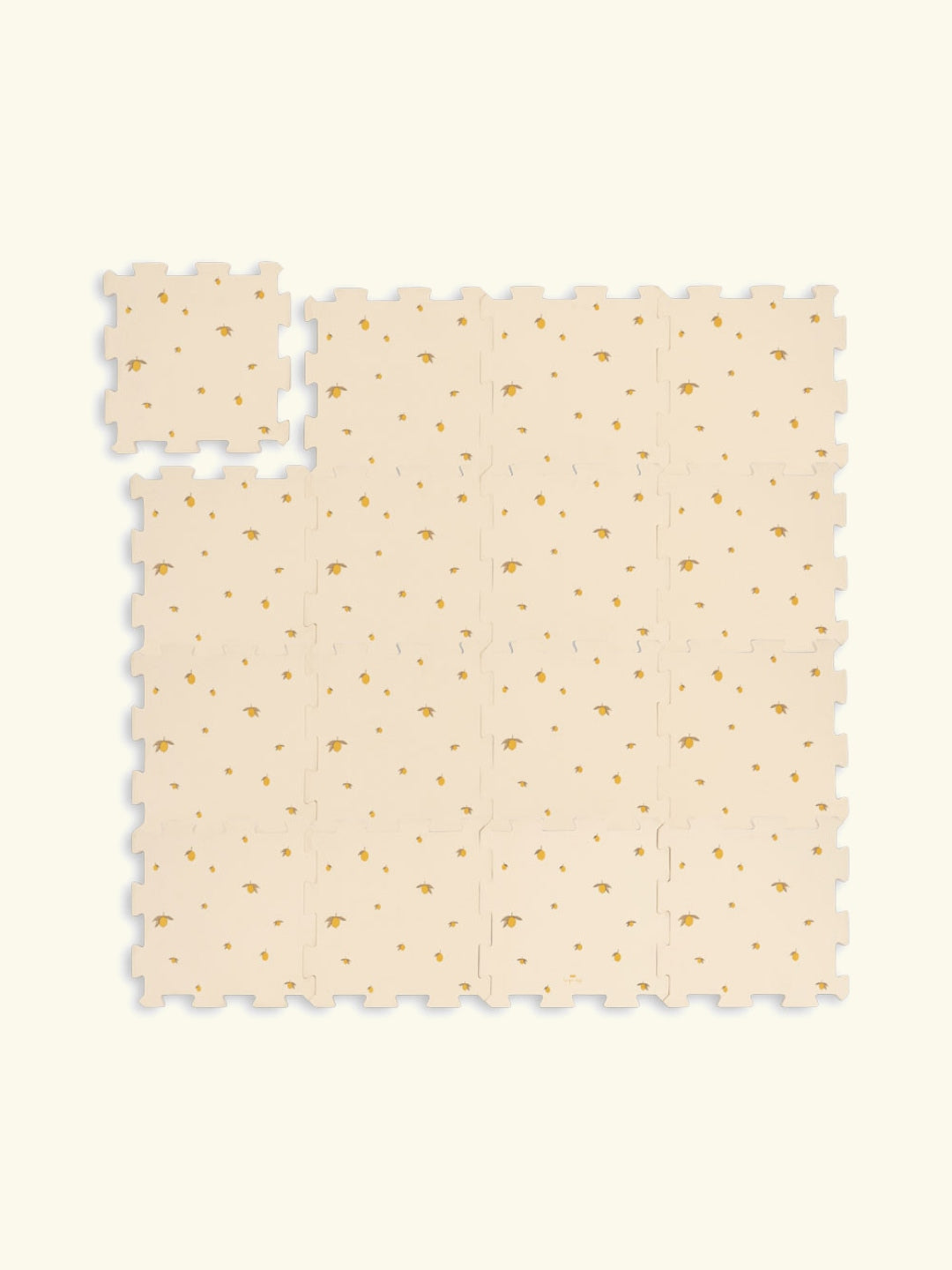 Konges Sløjd foam mat, Konges Sløjd pehme matt, mängumatt, lemon