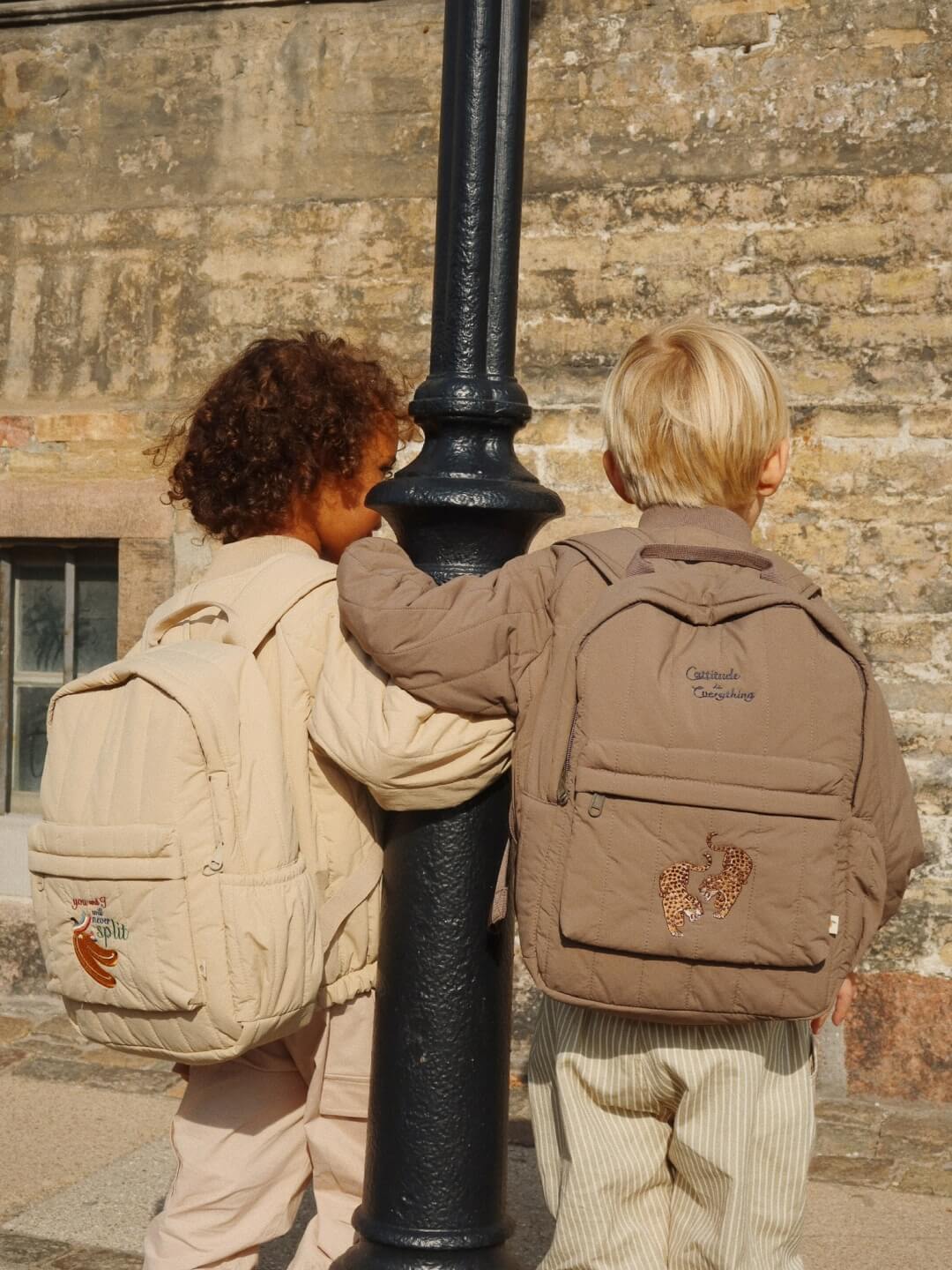 Konges Sløjd Juno Quilted Backback Midi, Konges Sløjd Juno tepitud seljakott Midi Walnut