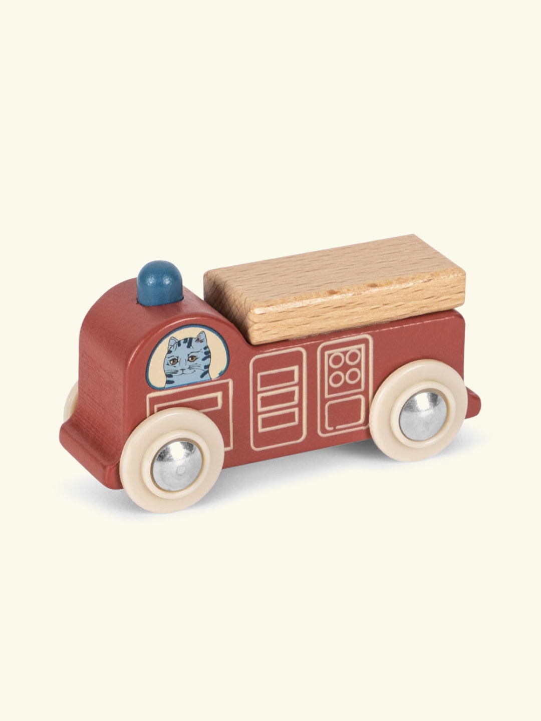 Konges Slojd little wooden car, Konges Slojd väike auto puidust, red punane