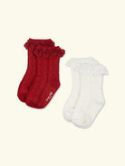 Konges Sløjd pointelle frill socks, 2-pack, Konges Sløjd volangidega sokid 2-pakk