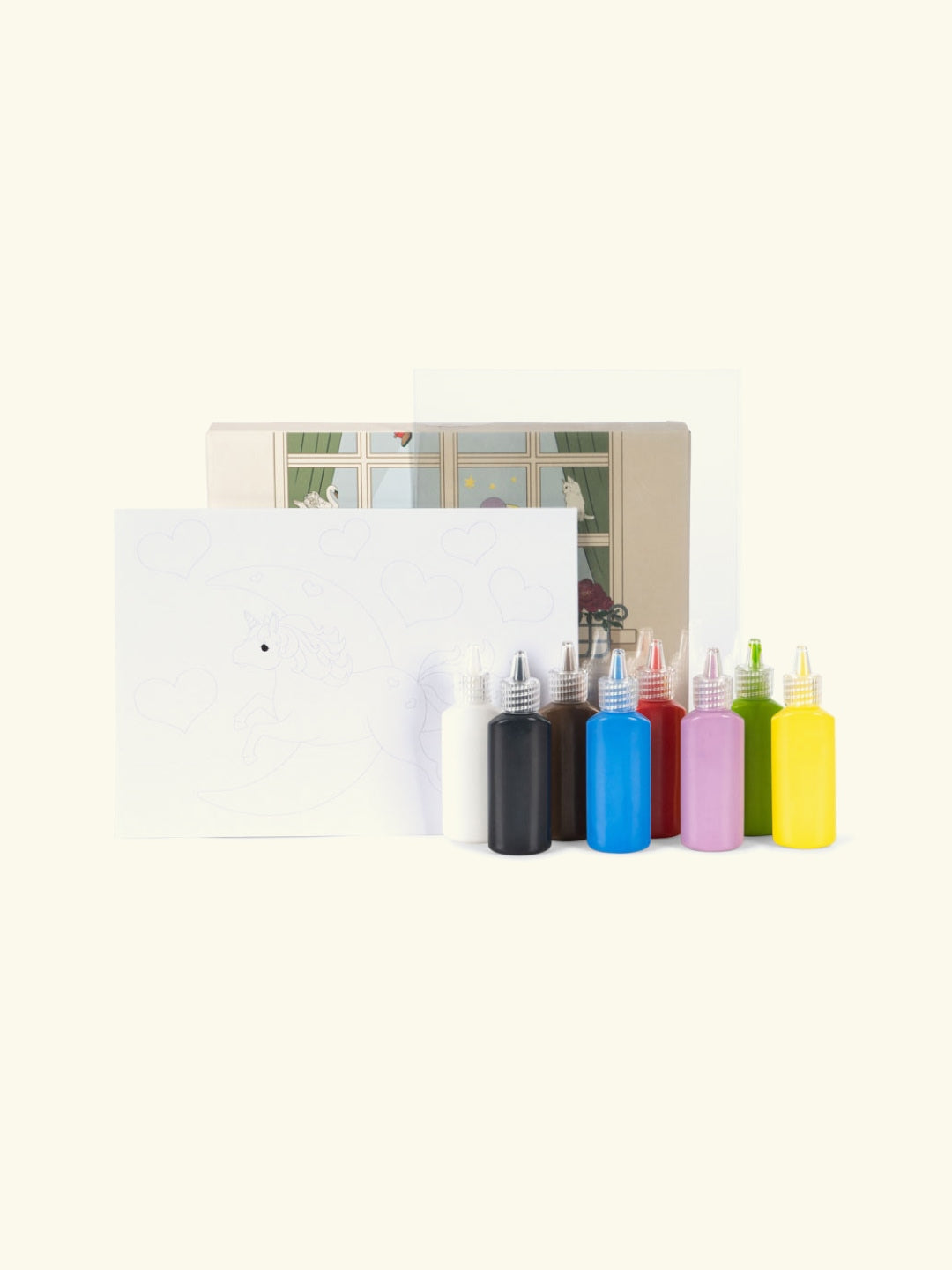 Konges Sløjd Window Artist Set, Konges Sløjd aknakunsti komplekt, aknaklaasile maalimise komplekt