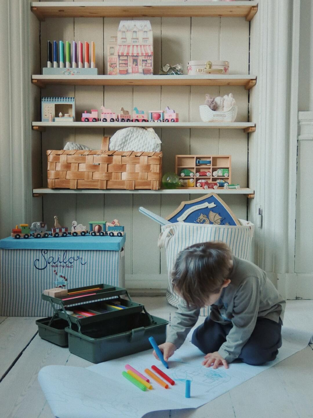 Konges Sløjd wooden animal train, Konges Sløjd puidust loomade rong