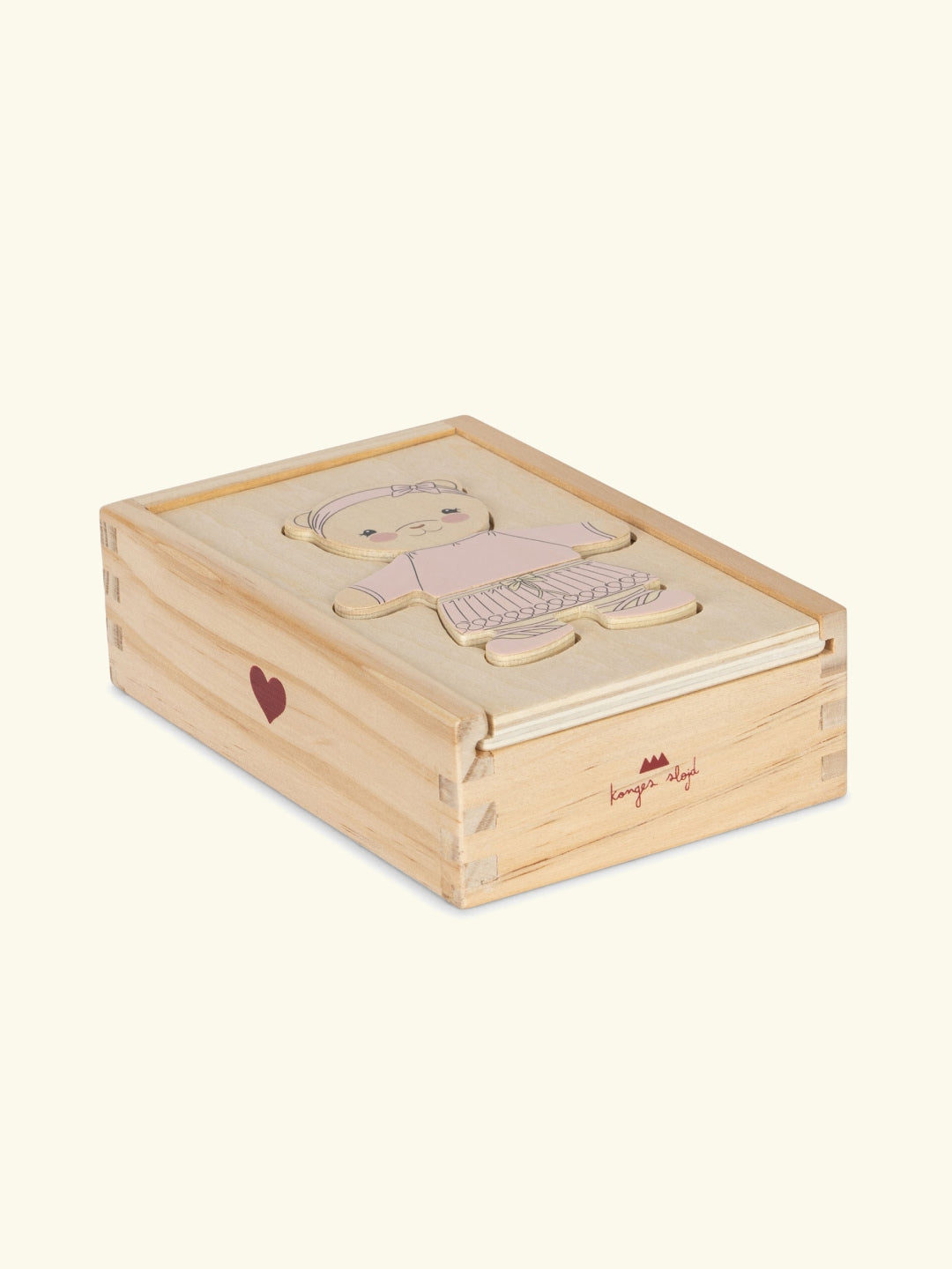 Wooden teddy dress up puzzle, Puidust karu riietamise pusle