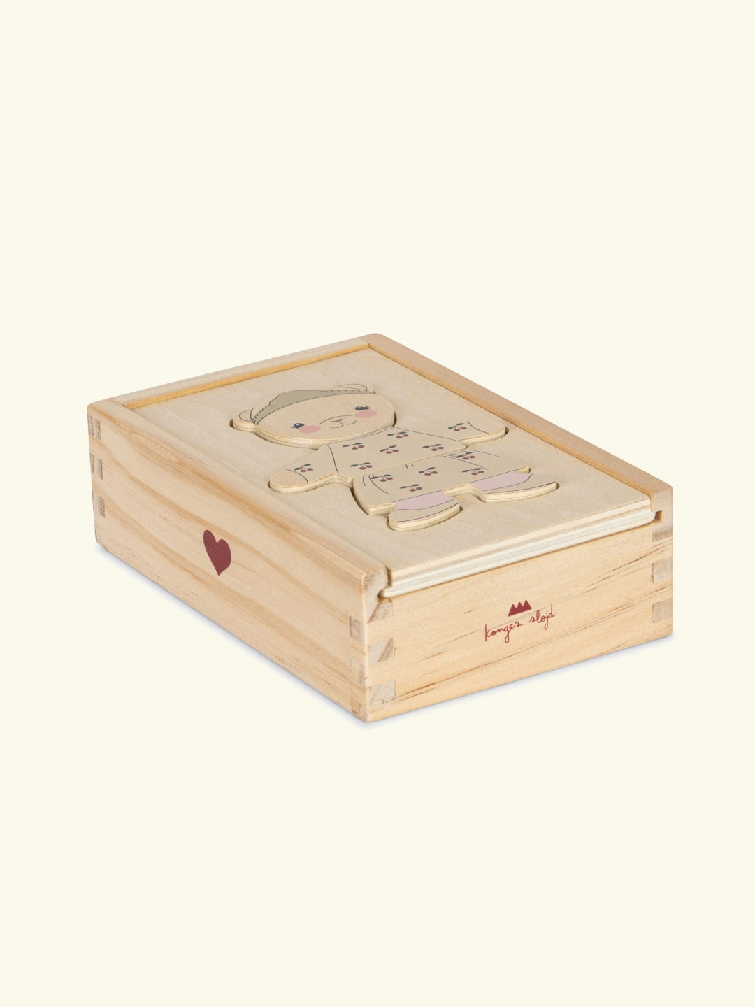Wooden teddy dress up puzzle, Puidust karu riietamise pusle