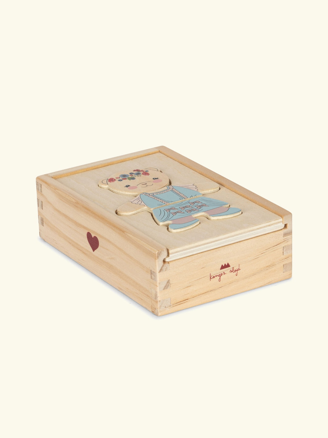 Wooden teddy dress up puzzle, Puidust karu riietamise pusle