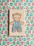 Wooden teddy dress up puzzle, Puidust karu riietamise pusle