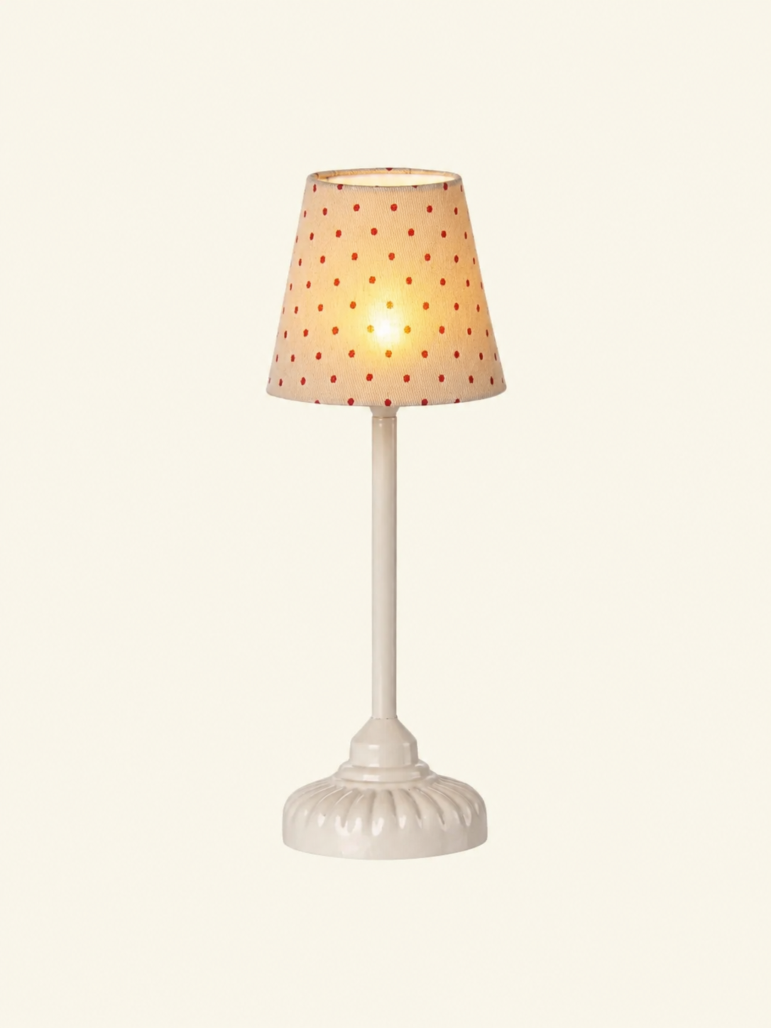 Maileg floor lamp Sand Dots, Maileg põrandalamp liivakarva täpiline