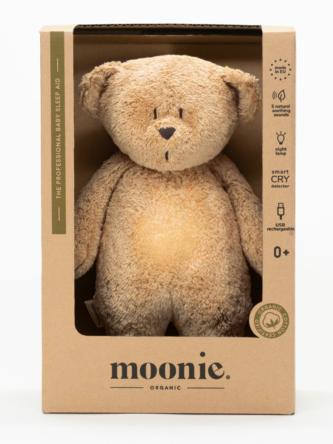 Moonie Organic Bear, Moonie kaisukaru, uinutavate helidega uneabiline, all-groups