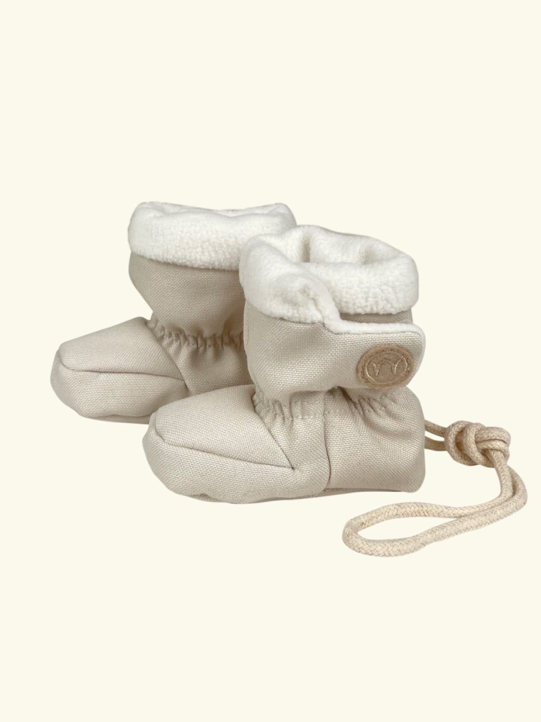 Najell baby booties, winter booties, Najell beebipapud, talvepapud, Oat Beige