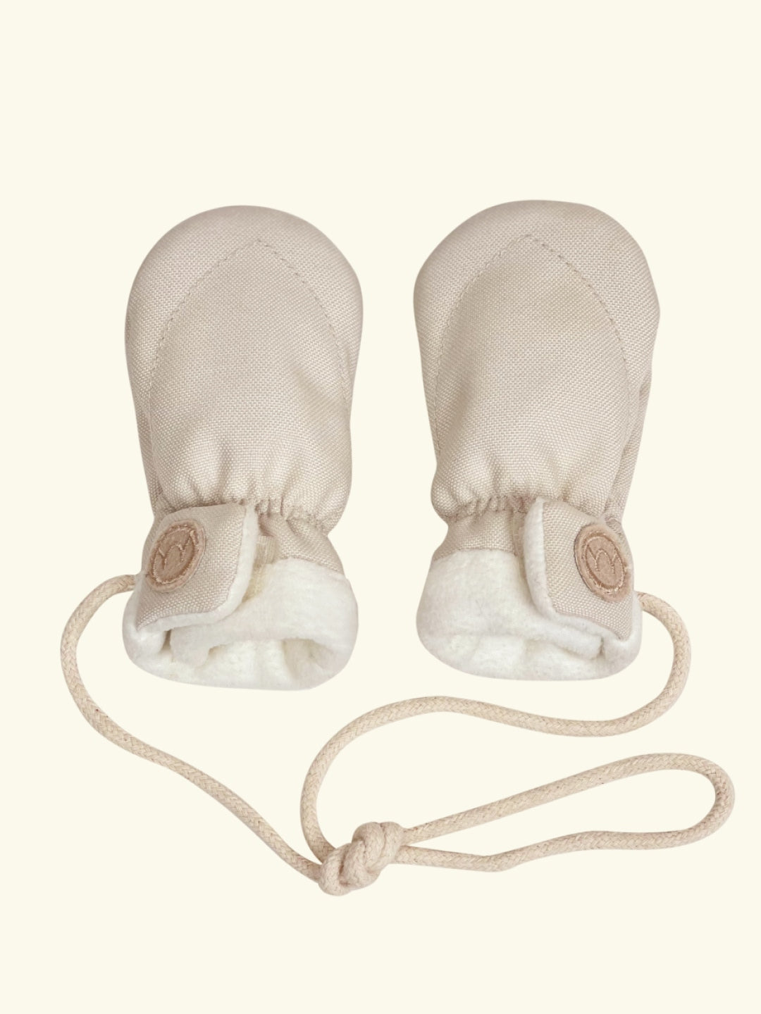 Najell baby gloves mittens oat beige, Najell beebikindad, talvekindad, beežid