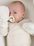 Najell baby gloves, winter gloves, baby mittens, teddy white, Najell beebikindad, talvekindad beebile, all-groups