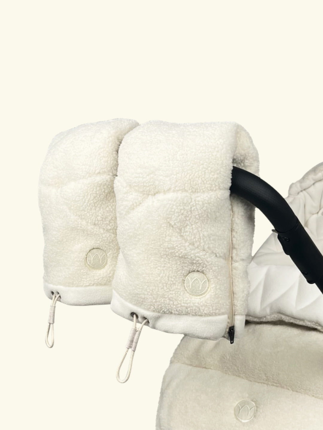 Najell Stroller Gloves, Najell vankrikindad, Teddy White