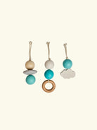 Najell Wooden Toys for Wooden Baby Gum Arch, Najell puidust mänguasjad mängukaarele, Soft Turquoise