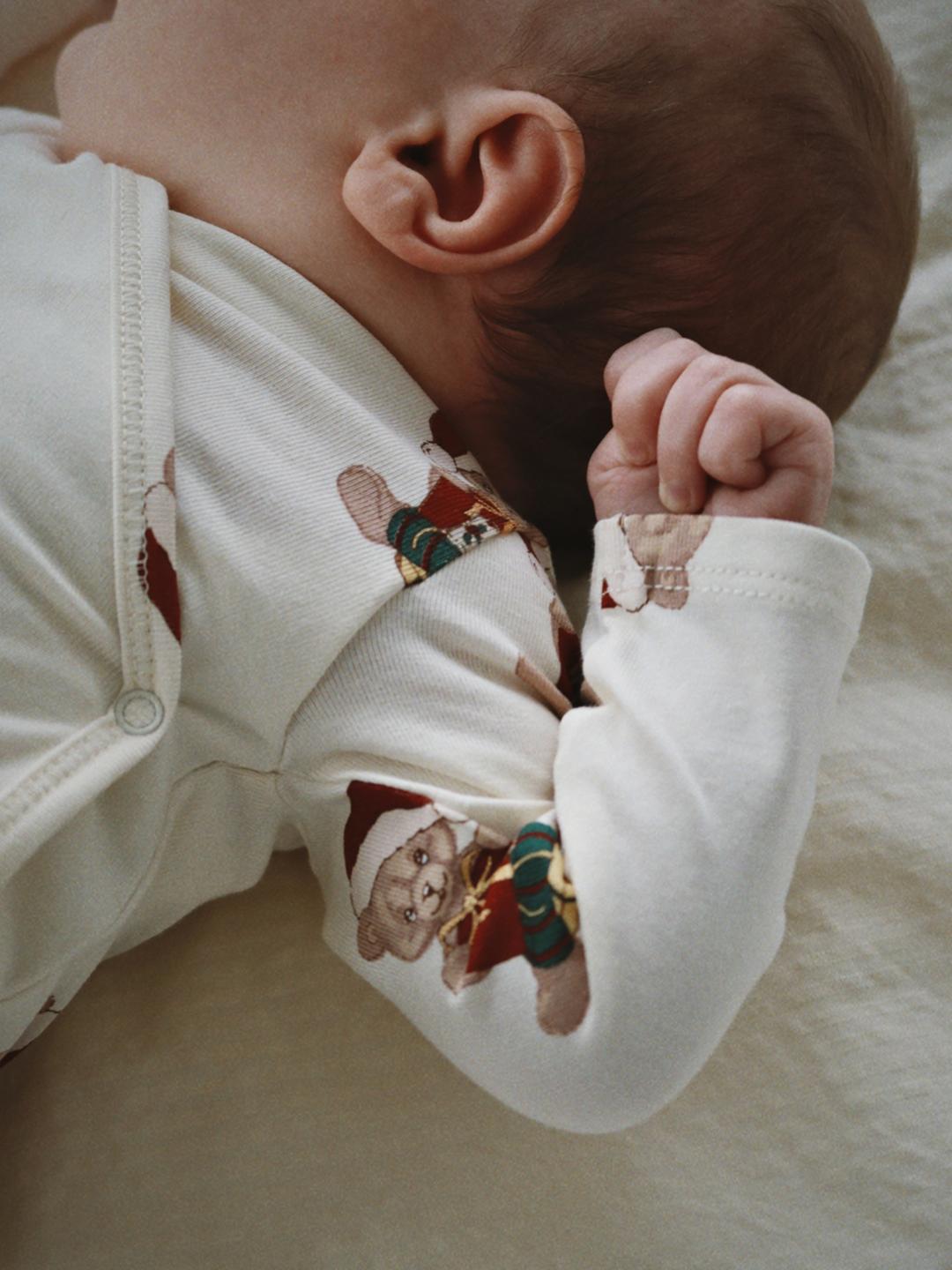 Konges Sløjd newborn body and pants set teddy bear, Konges Sløjd hõlmikbodi ja pükste komplekt imikule, beebile, jõulud kaisukaru muster