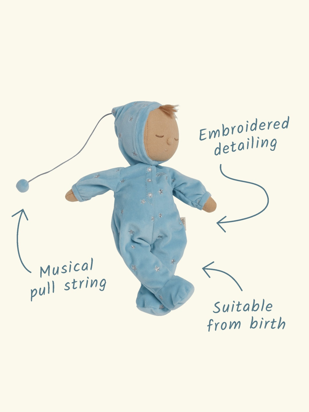 Olli Ella Lullaby Dozy Dinkum Leo Baby Blue