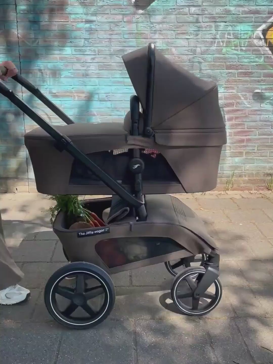 The Jiffle wagon 2+ Stroller Set, The Jiffle wagon vankrikomplekt, video, Oak, all-groups