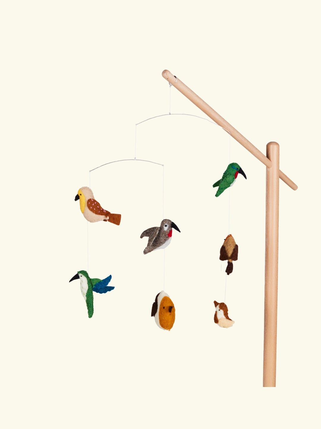 Quax baby mobile for wooden stand, birds, Quax voodikarussell, riputatavad mänguasjad voodi või hälli kohale, linnud