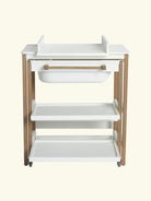 Quax changing table with bath Smart White Natural, Quax mähkimislaud vanniga, mähkimiskummut vanniga Smart, White / Natural