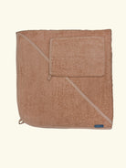 Quax hood towel and washcloth, Quax beebi kapuutsiga vannirätik ja pesukinnas, Coral