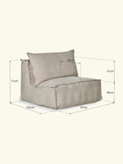Quax Linen Lounger, Quax linane tugitool, lamamistool, diivan