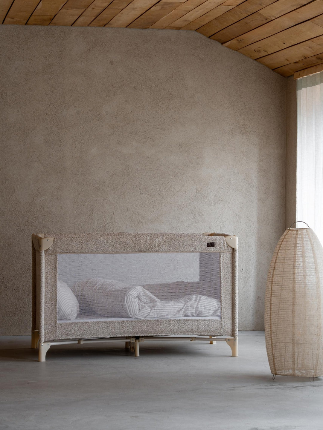 Quax travel cot boucle sheep, Quax reisivoodi boucle sheep