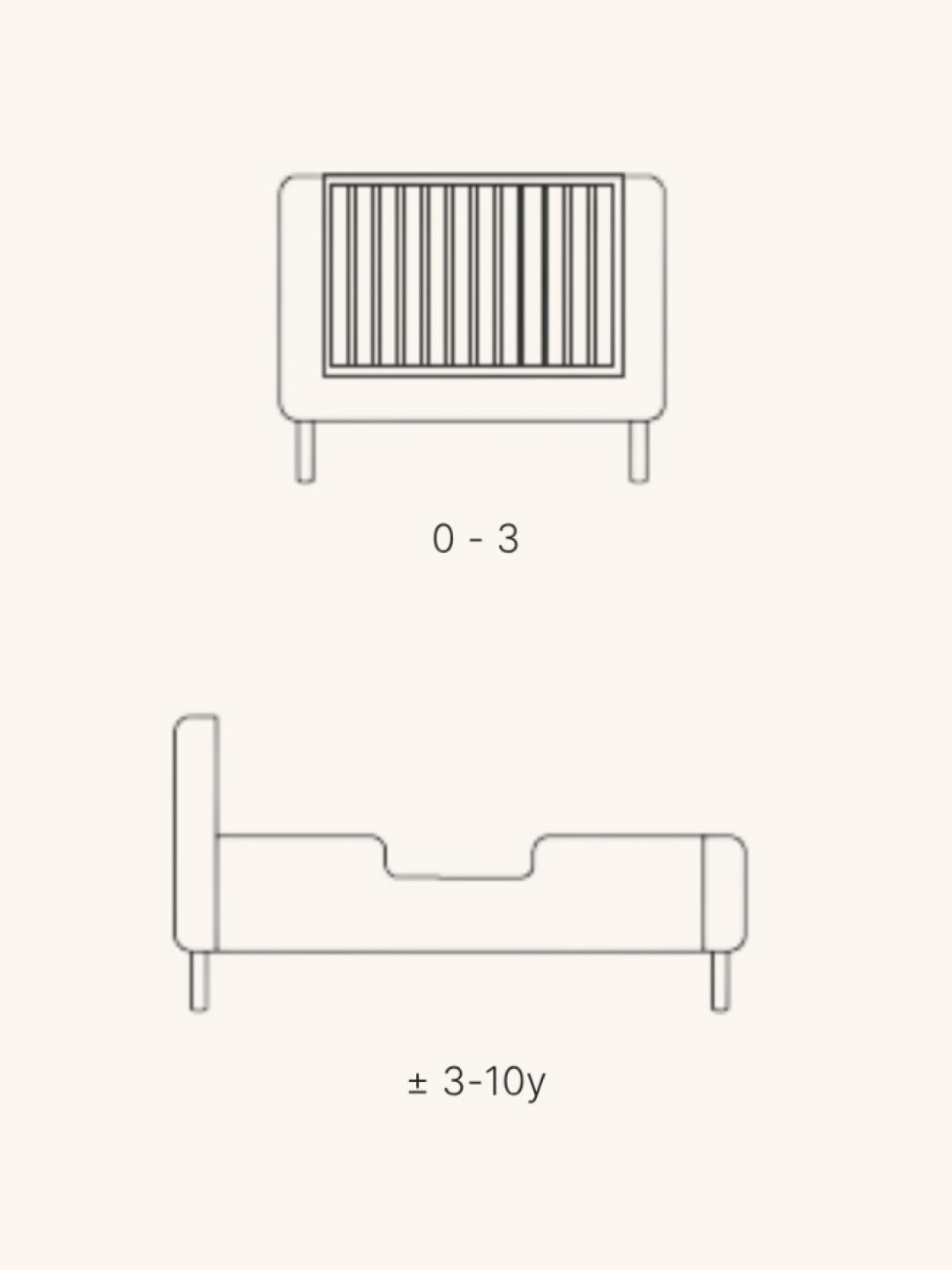Quax Yume baby bed, Quax Yume võrevoodi, beebivoodi