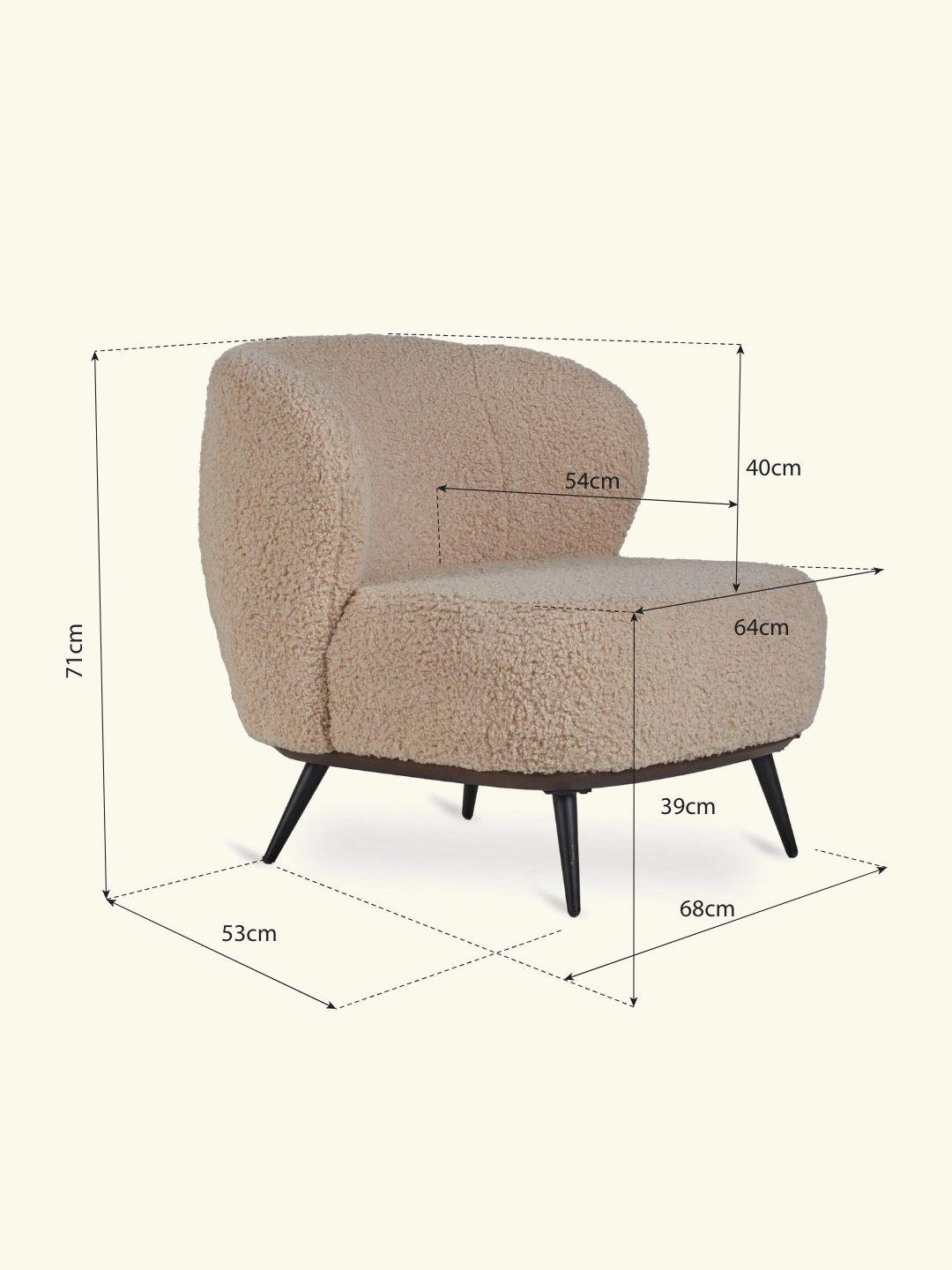 Quax Zen Chair Sheep, Quax Zen tugitool, Sheep, all-groups