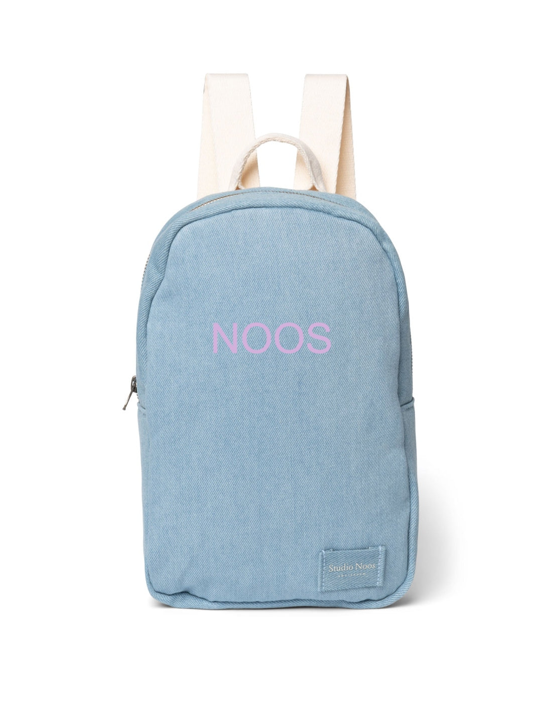 Studio Noos personalized mini backpack Denim, Studio Noos nimeline mini seljakott Denim teksa, lilac