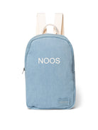 Studio Noos personalized mini backpack Denim, Studio Noos nimeline mini seljakott Denim teksa, off white